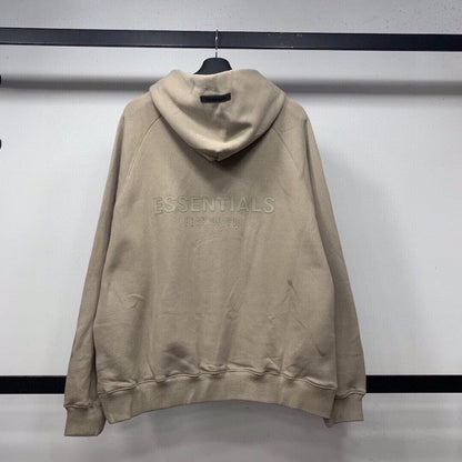 2021 FEAR OF GOD FOG Essentials Hoodie Khaki