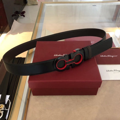 Ferragamo Reversible and adjustable Gancini belt