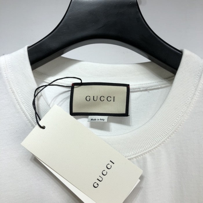 Gucci Interlocking G stripe print T-shirt off white