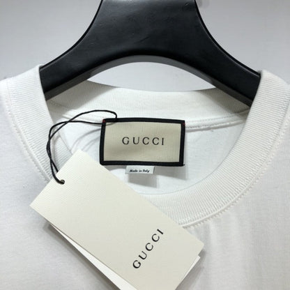 Gucci Interlocking G stripe print T-shirt off white