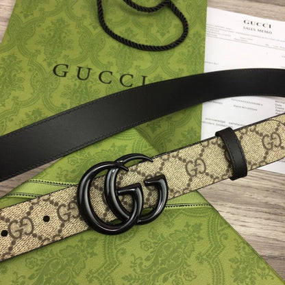 Gucci Women GG Marmont thin belt ý414516 Black