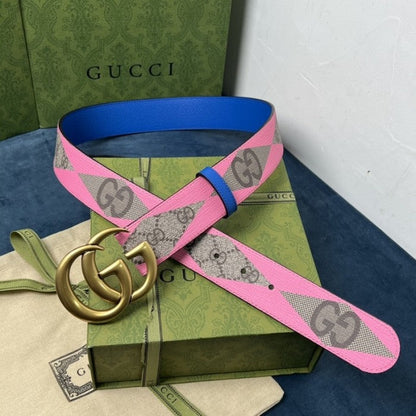 Gucci GG Marmont wide beltý Pink