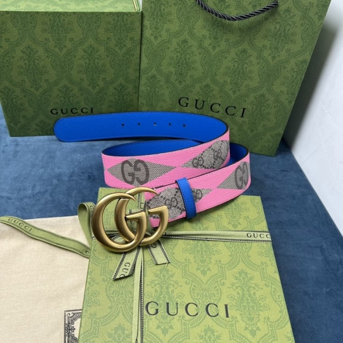 Gucci GG Marmont wide beltý Pink