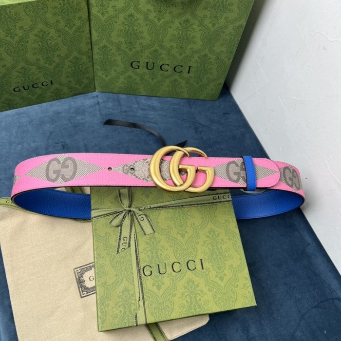 Gucci GG Marmont wide beltý Pink