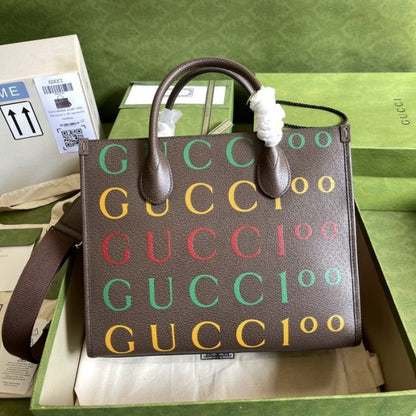 Gucci 100 large tote bag brown ý676667