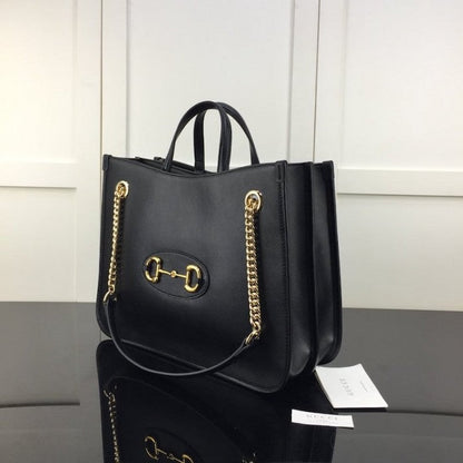 Gucci 1955 Horsebit Large Tote Bag Black