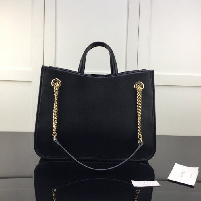 Gucci 1955 Horsebit Large Tote Bag Black