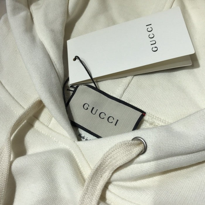 Gucci Oversize Hoodie with Classic Gucci logo Off White