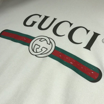 Gucci Oversize Hoodie with Classic Gucci logo Off White