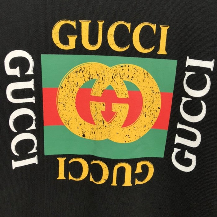 Gucci Oversize Sweatshirt with Gucci Logo Black