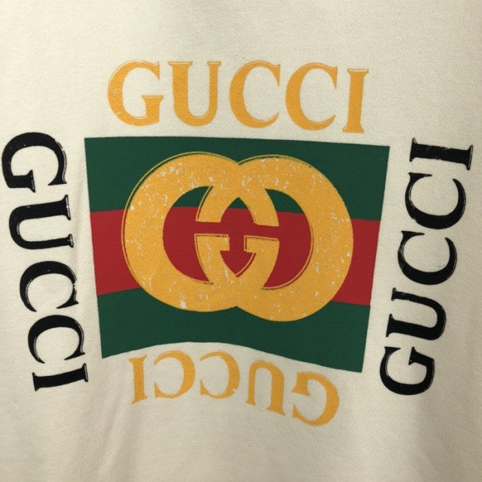 Gucci Oversize Sweatshirt with Gucci Logo Off White