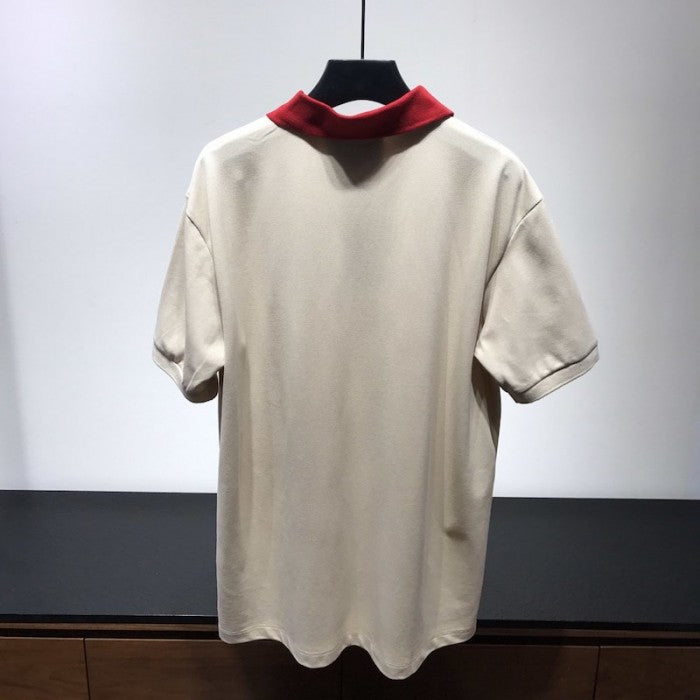 Gucci Polo with GG Embroidery Off White