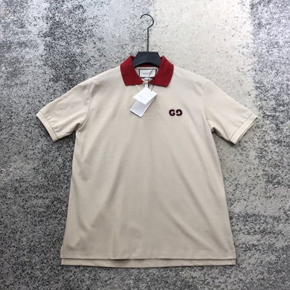 Gucci Polo with GG Embroidery Off White