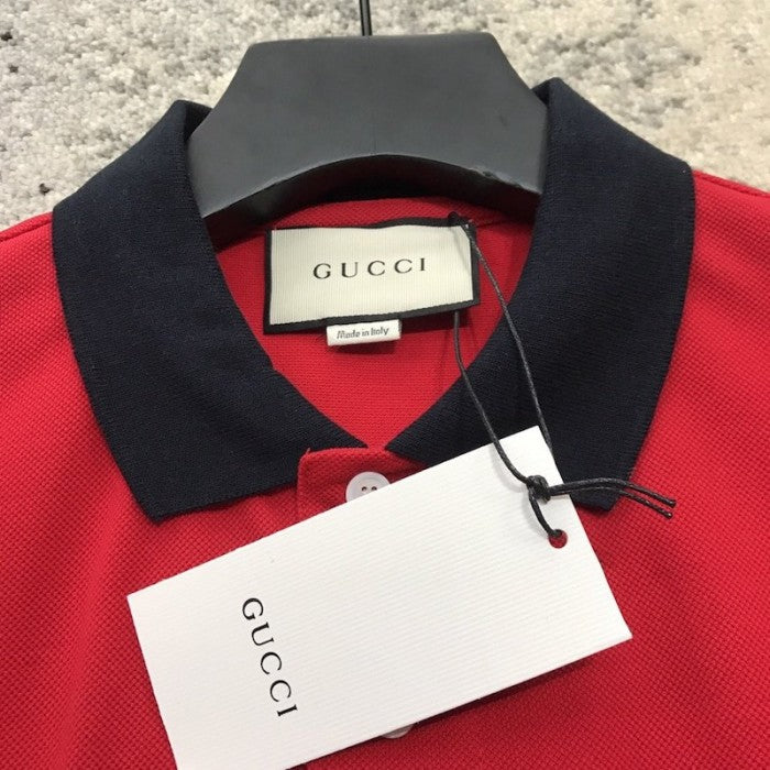 Gucci Polo with GG Embroidery Red