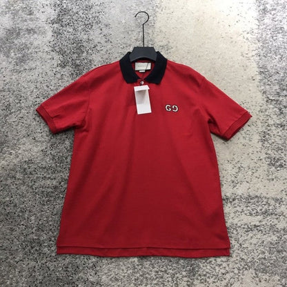 Gucci Polo with GG Embroidery Red