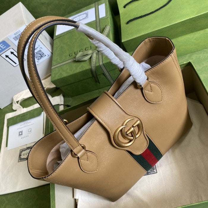 Gucci Small tote with Double G bag ý652680 Brown