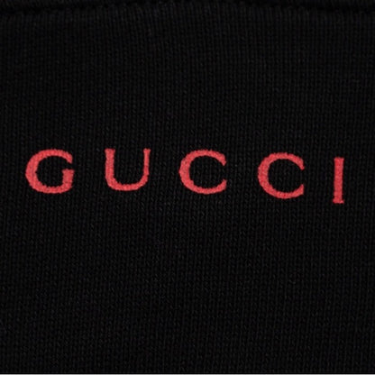 Gucci Hooded sweatshirt with GG apple print Black