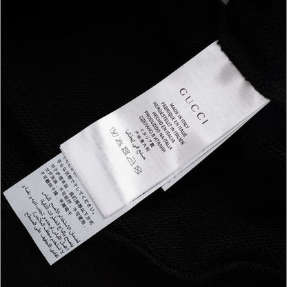 Gucci Hooded sweatshirt with GG apple print Black