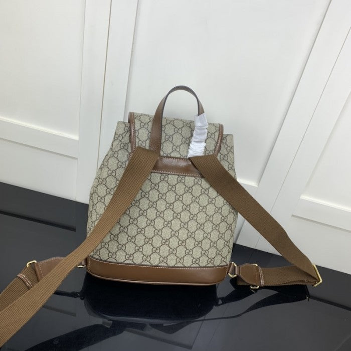 Gucci Backpack with Interlocking G ý674147 Brown