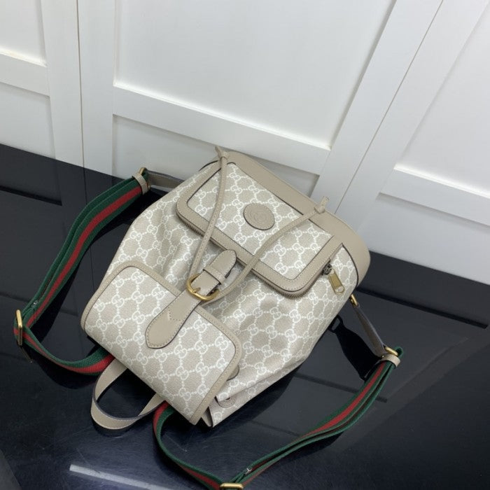 Gucci Backpack with Interlocking G ý674147 Beige