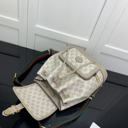 Gucci Backpack with Interlocking G ý674147 Beige