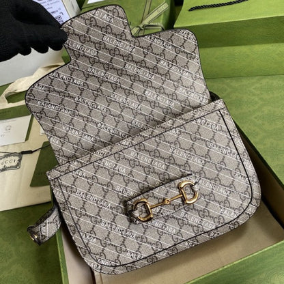 Gucci x Balenciaga Horsebit 1955 shoulder bag 602204