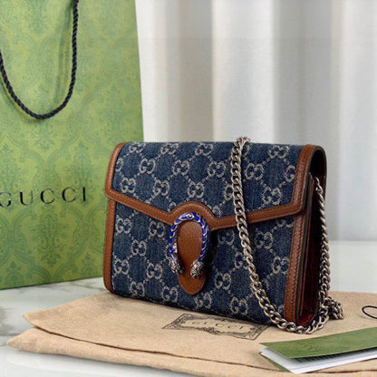 Gucci Denim Dionysus mini chain Bag 401231