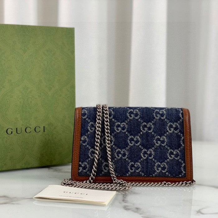 Gucci Denim Dionysus small shoulder Bag 476432