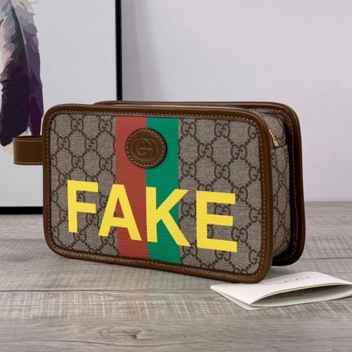 Gucci 'Fake/Not' print belt bag ý602695