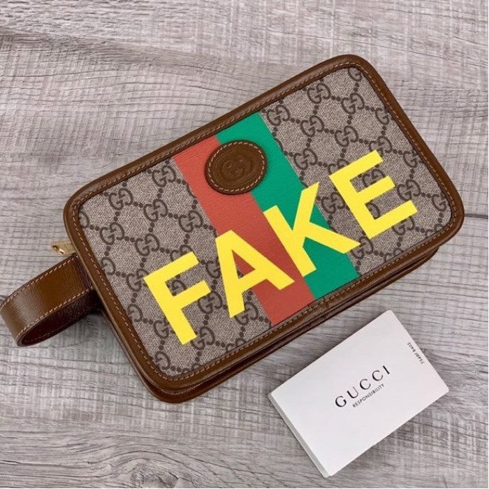 Gucci 'Fake/Not' print belt bag ý602695