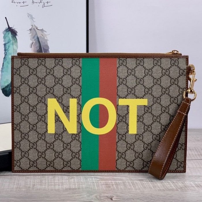 Gucci 'Fake/Not' print pouch ý636171