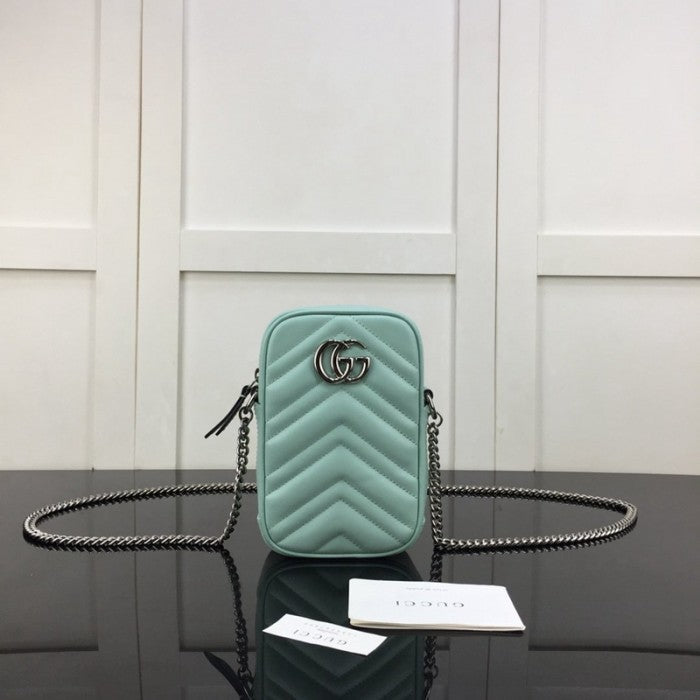 Gucci GG Marmont matelassé mini bag Blue