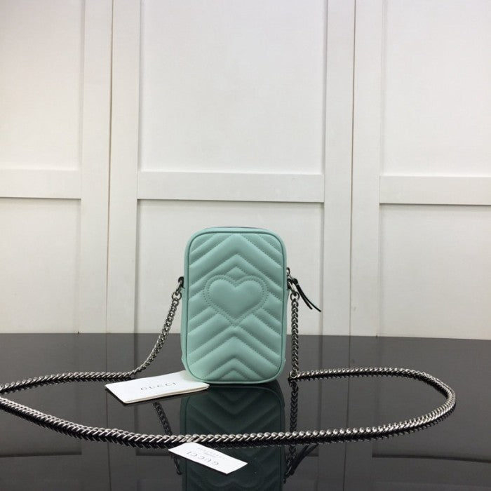 Gucci GG Marmont matelassé mini bag Blue