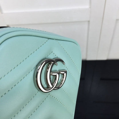 Gucci GG Marmont matelassé mini bag Blue