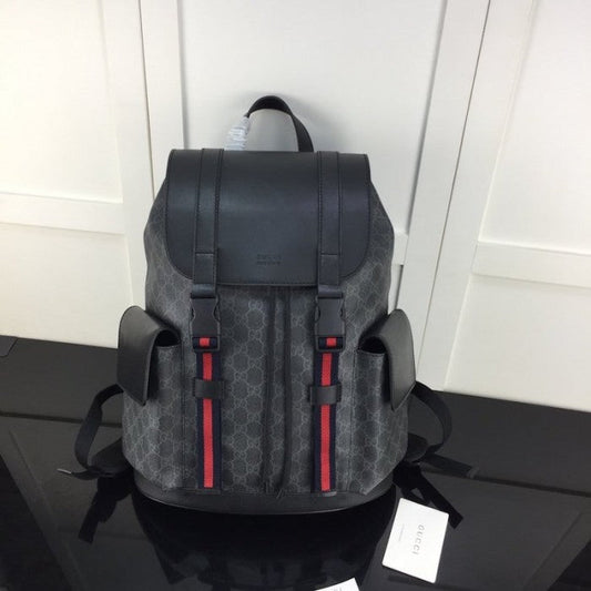 Gucci GG black supreme backpack 495563