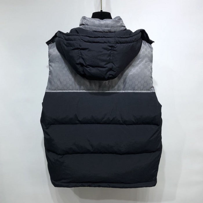 Gucci GG canvas Coat Vest Black/Silver