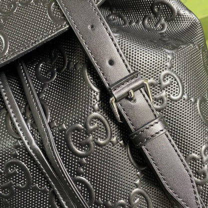 Gucci GG embossed backpack black 625770