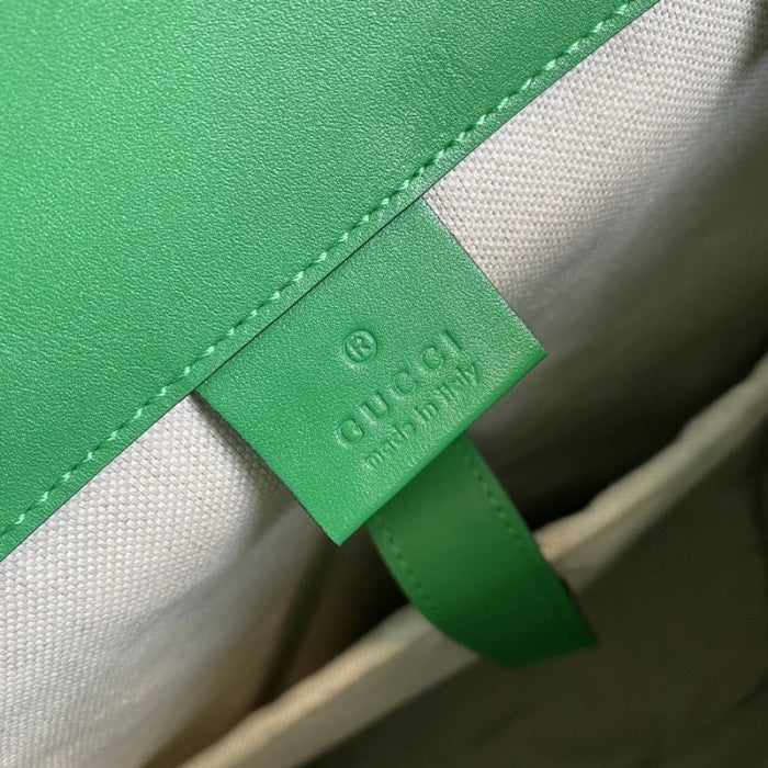 Gucci GG embossed backpack Green 625770