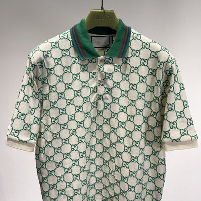 Gucci GG Stretch Cotton Polo Green