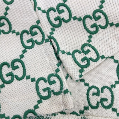 Gucci GG Stretch Cotton Polo Green