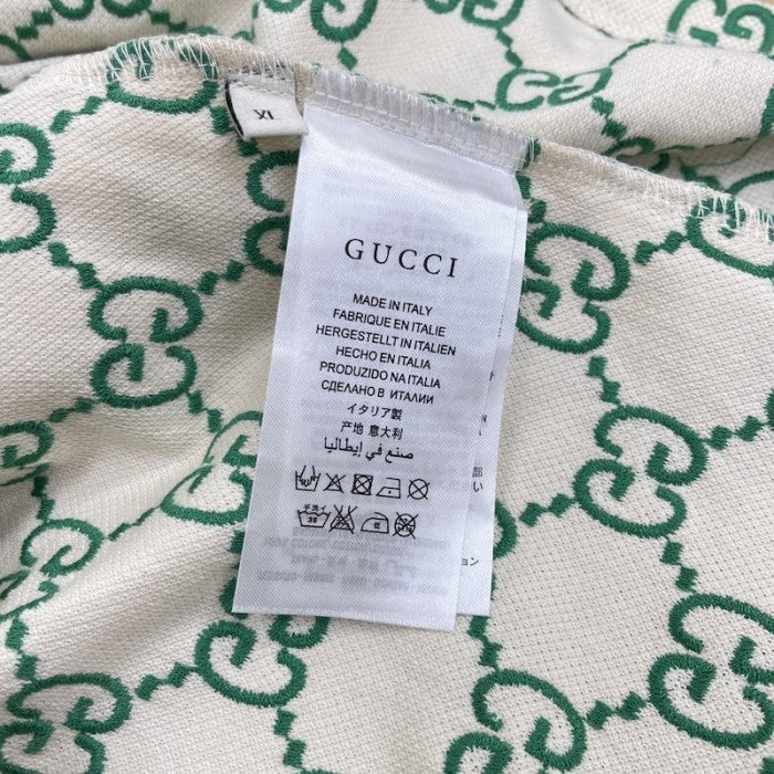 Gucci GG Stretch Cotton Polo Green