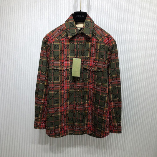 Gucci GG tartan wool shirt أ½721464