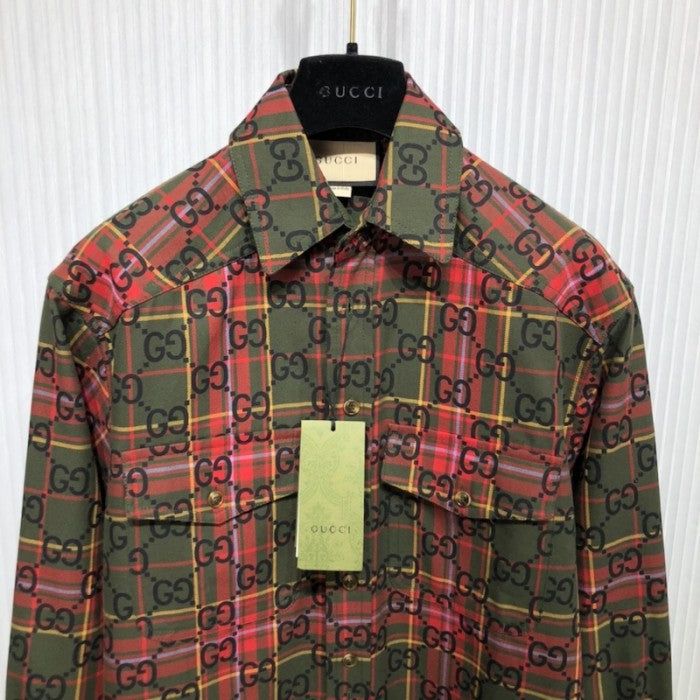 Gucci GG tartan wool shirt أ½721464