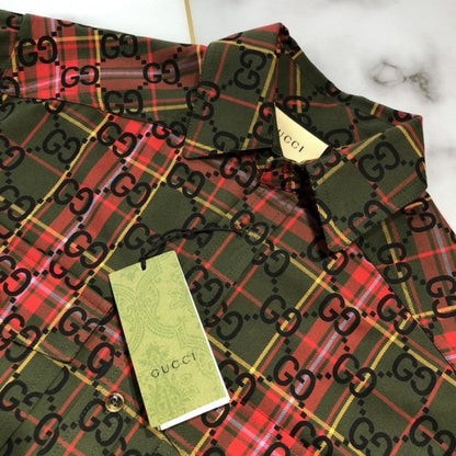 Gucci GG tartan wool shirt أ½721464