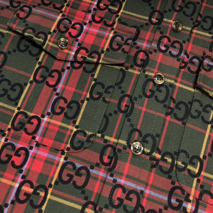 Gucci GG tartan wool shirt أ½721464