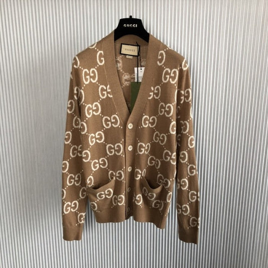 Gucci GG wool cardigan beige