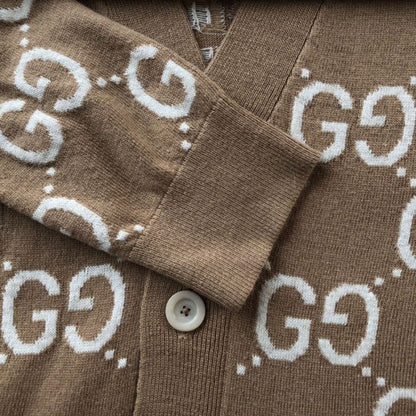 Gucci GG wool cardigan beige