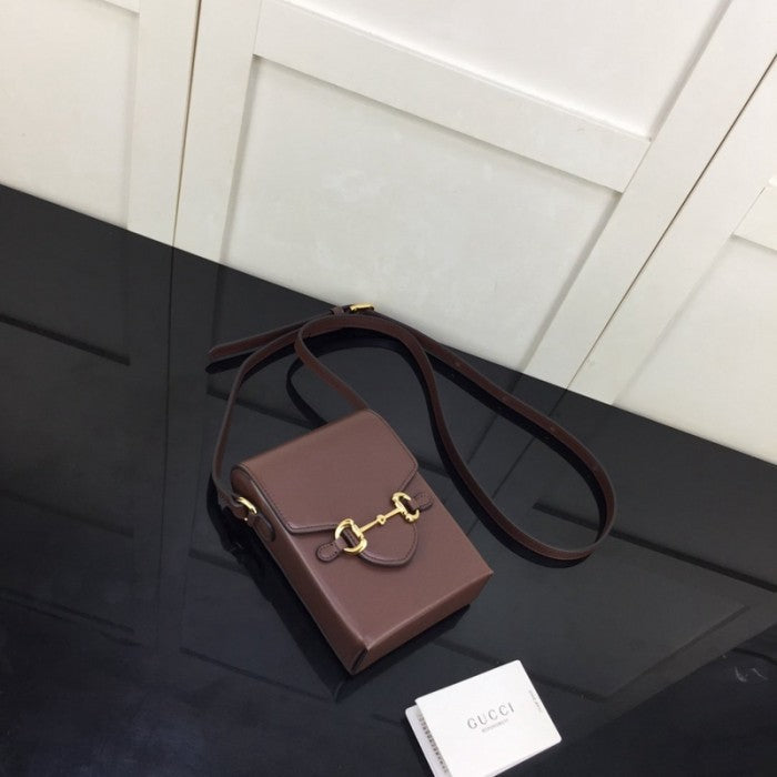 Gucci Horsebit 1955 mini bag brown