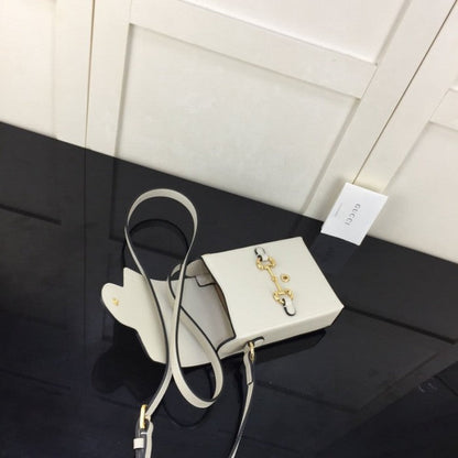 Gucci Horsebit 1955 mini bag white