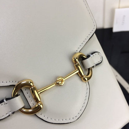 Gucci Horsebit 1955 mini bag white